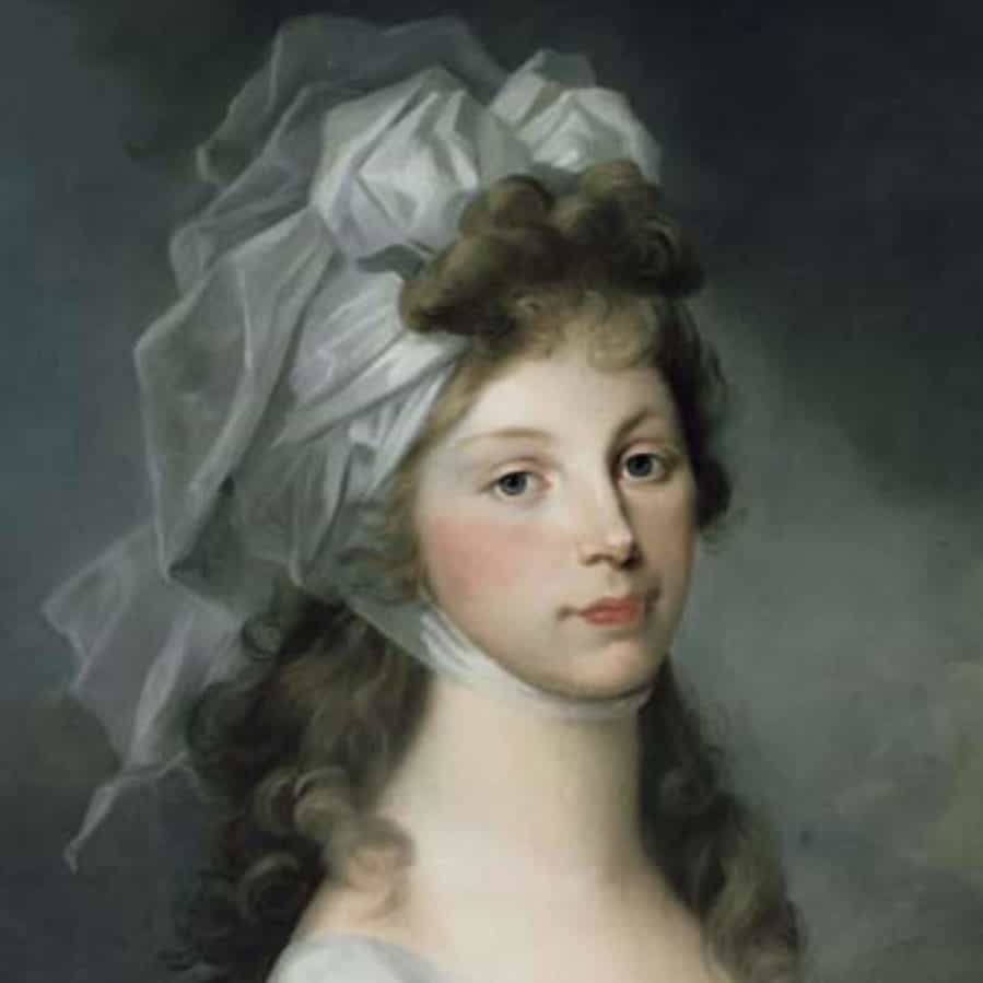 Portraitgemälde von Luise Auguste Wilhelmine Amalie Herzogin zu Mecklenburg-Strelitz, Patronin des Hauses Louisa's Place
